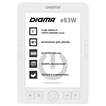 Электронная книга Digma E63W 6" E-Ink Carta 800x600 600MHz/4Gb/microSDHC белый
Электронная книга Digma E63W 6" E-Ink Carta 800x600 600MHz/4Gb/microSDHC белый