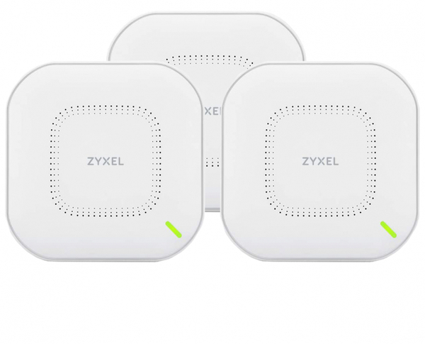 Комплект из трех гибридных точек доступа Zyxel NebulaFlex NWA110AX, WiFi 6, 802.11a/b/g/n/ac/ax (2,4 и 5 ГГц), MU-MIMO,
Комплект из трех гибридных точек доступа Zyxel NebulaFlex NWA110AX, WiFi 6, 802.11a/b/g/n/ac/ax (2,4 и 5 ГГц), MU-MIMO,