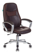 Кресло руководителя Бюрократ T-9910N/BROWN коричневый искусственная кожа (пластик серебро 
Кресло руководителя Бюрократ T-9910N/BROWN коричневый искусственная кожа (пластик серебро