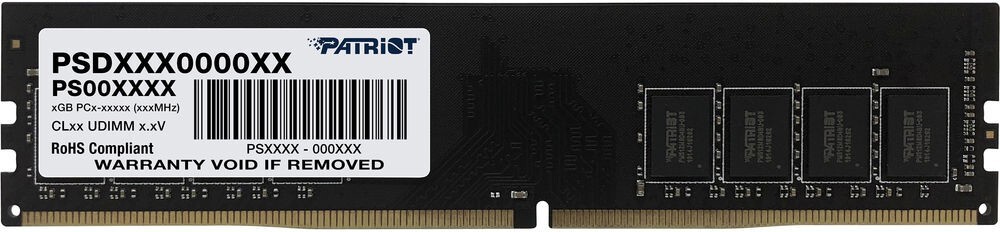 Оперативная память Patriot Desktop DDR4 3200МГц 8Gb, PSD48G320081