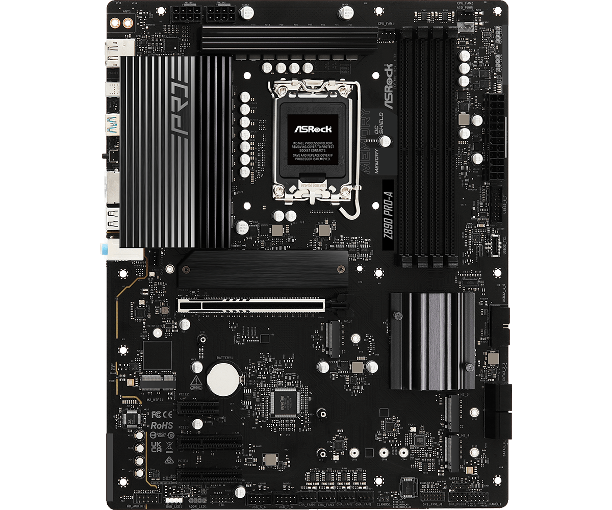 Материнская плата ASRock LGA 1851 Intel Z890 Z890 PRO-A