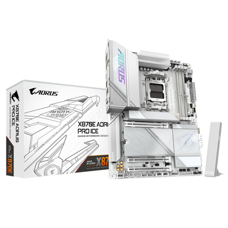 Материнская плата Gigabyte AM5 AMD X870E X870E AORUS PRO ICE