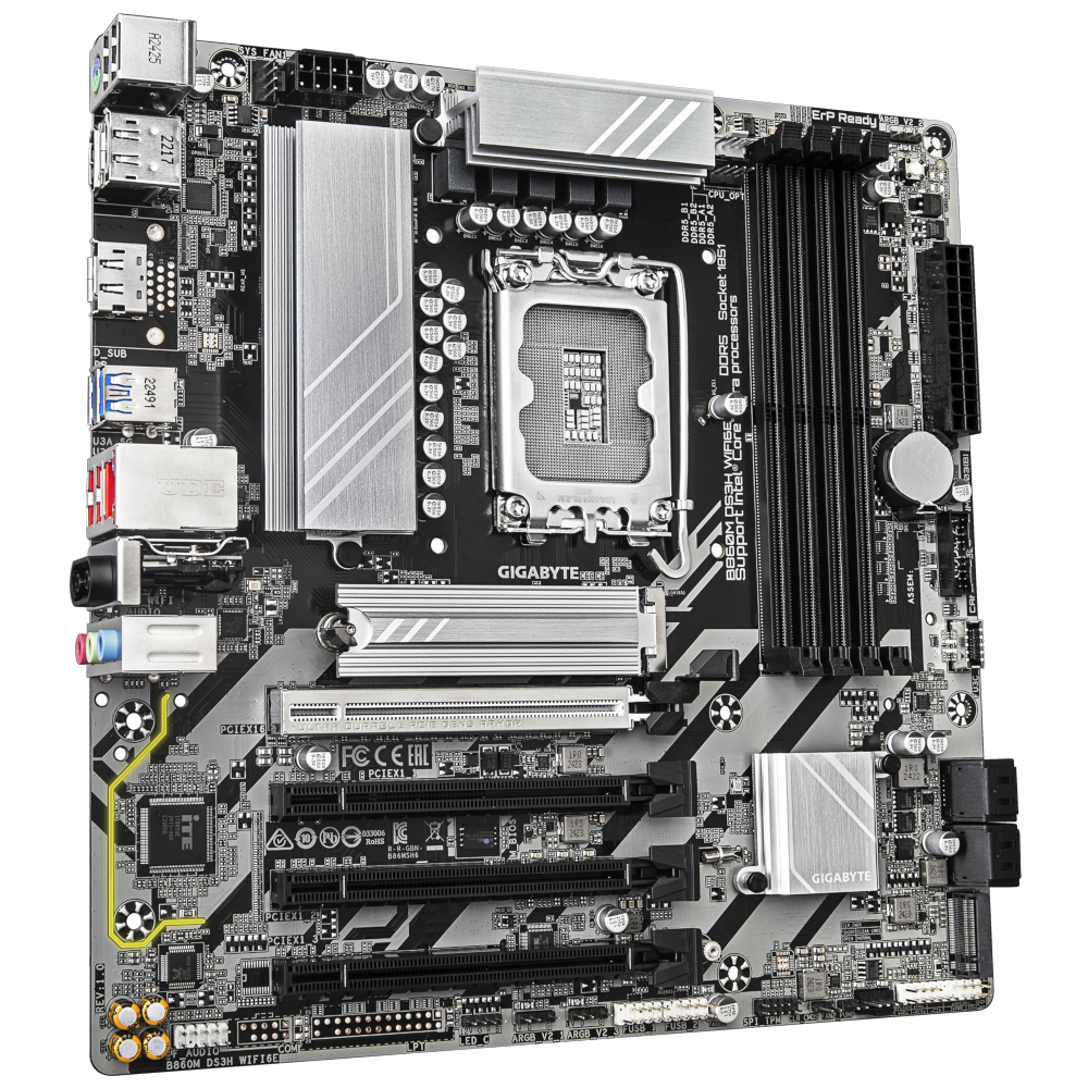 Материнская плата Gigabyte LGA1851 Intel B860 B860M DS3H WIFI6E