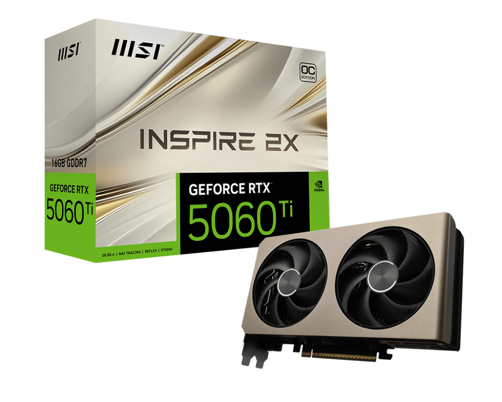 Видеокарта MSI GeForce RTX 5060 Ti 16 ΓБ Retail