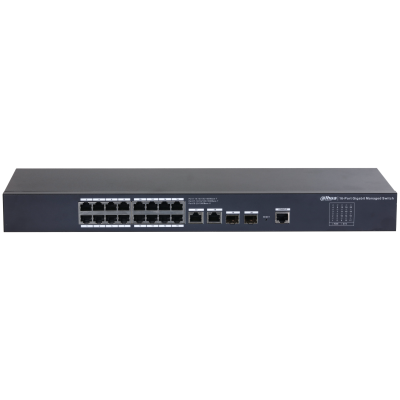 Коммутатор Dahua 20-Port Managed Gigabit Non-PoE Switch, Metal case