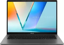 Ноутбук/ ASUS S3407QA-SF044W 14"(1920x1200 OLED 16:10)/Qualcomm Snapdragon X X1-26-100(2.98Ghz)/16384Mb/1024PCISSDGb/noDVD/Cam/BT/WiFi/70WHr/war 1y/1.35kg/Matte Gray/Win11Home + алюм корп