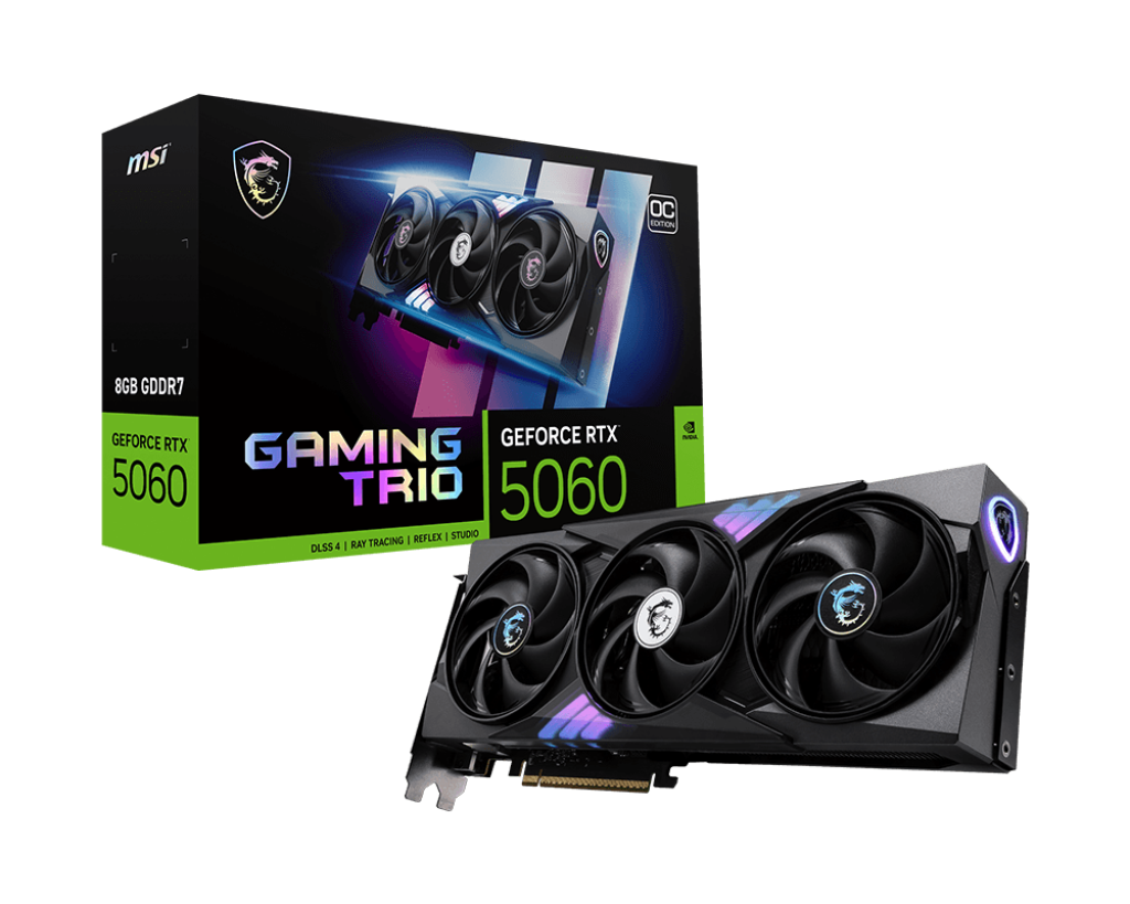 Видеокарта MSI GeForce RTX 5060 8 ΓБ Retail
