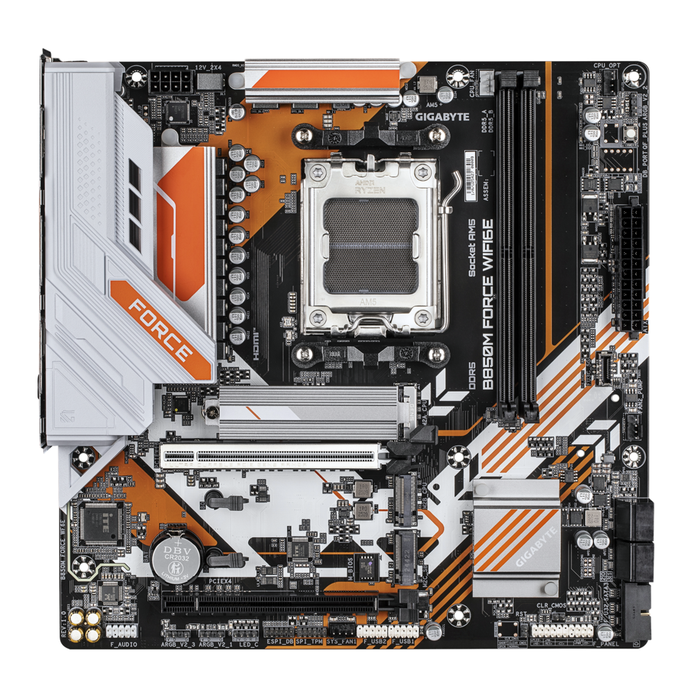 Материнская плата Gigabyte AM5 AMD B850 B850M FORCE WIFI6E
