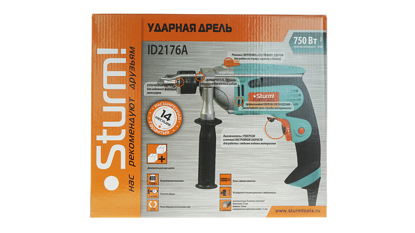 Ударная дрель STURM! ID2176A