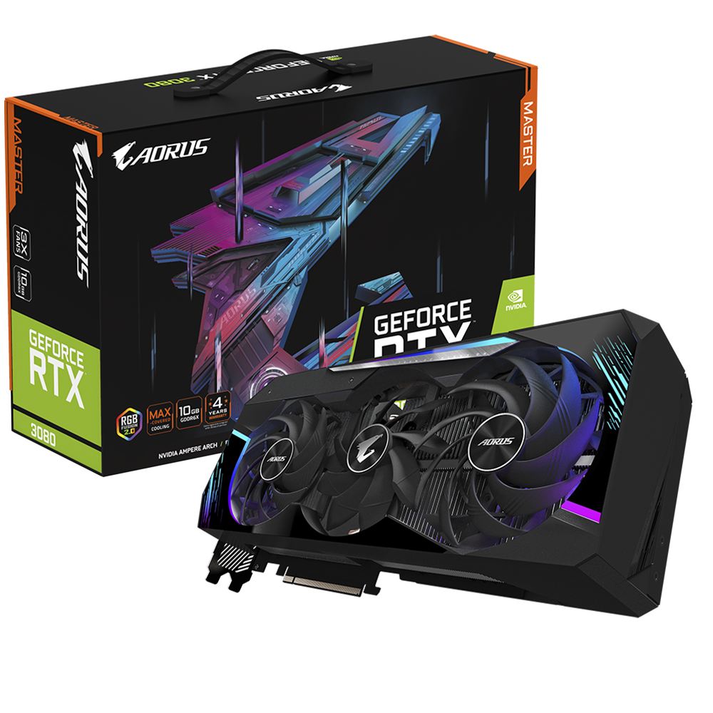 Видеокарта AORUS GeForce RTX 3080 10 ΓБ Retail