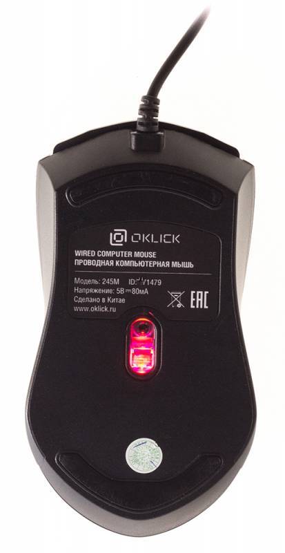 Мышь Oklick Мышь 245M 471479, цвет черный