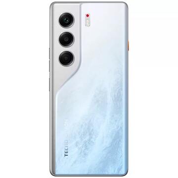 CM6 CAMON 40 Pro 256+8 Glacier White, 6.78", 20:9, 2436 x 1080 пикселей, 2x2.2GHz+6x2.0GHz, 8 Core, 8GB RAM, 256GB, up to 1TB flash, 50+8Mpix/50Mpix, 2 Sim, 4G, BT v5.3, WiFi 802.11 b/g/n, GPS/AGPS, GLONASS,NFC, Type-C, 5100mAh, Android 15, 177,5g, 164,44 ммx74,32 ммx7,31 мм