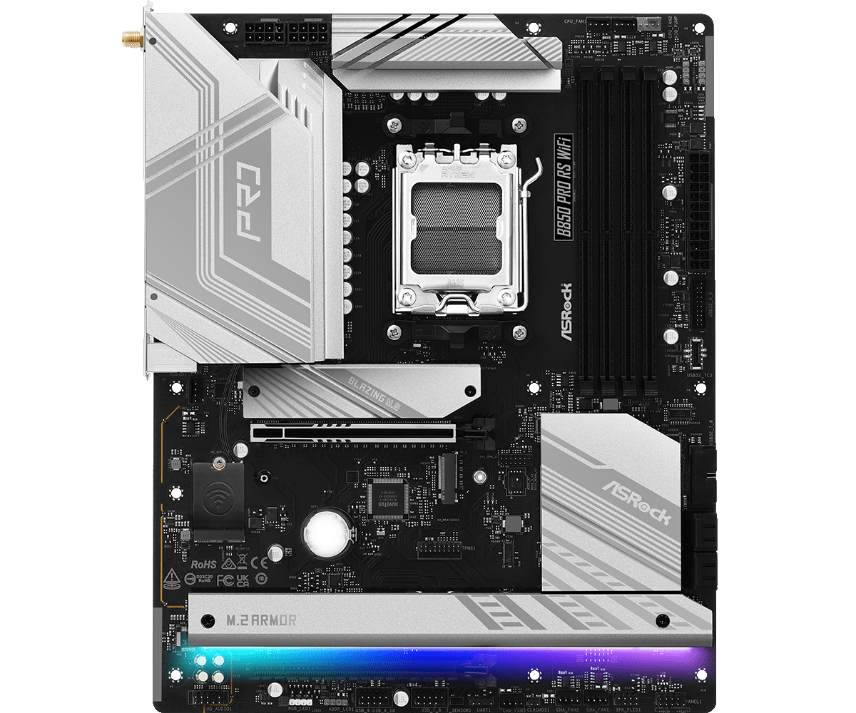 Материнская плата ASRock AM5 AMD B850 B850 Pro RS WiFi