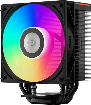 Кулер для процессора/ PCCooler RT500  Digital ARGB BK (240W, 4-pin PWM, LED temp., 152mm, Al/Cu, 5x6mm, ARGB, 1x120mm, 73.32CFM, 34.9dBA, 2200RPM, S: 1851/1700/1200/115X, AM5/AM4, black)
