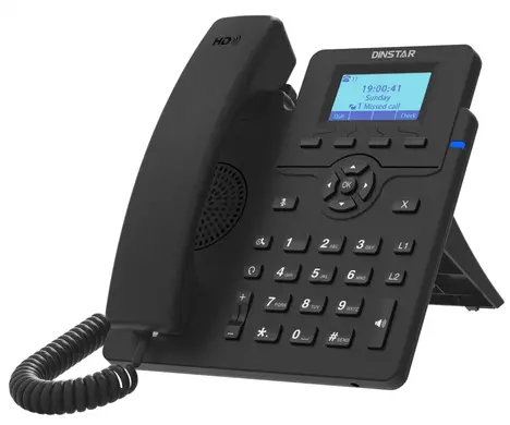 Телефон IP Dinstar C60UP черный