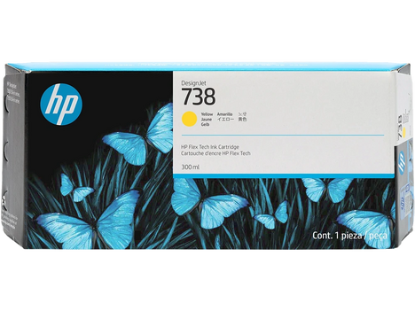Картридж желтый HP Inc. 738 300-мл, 676M8A