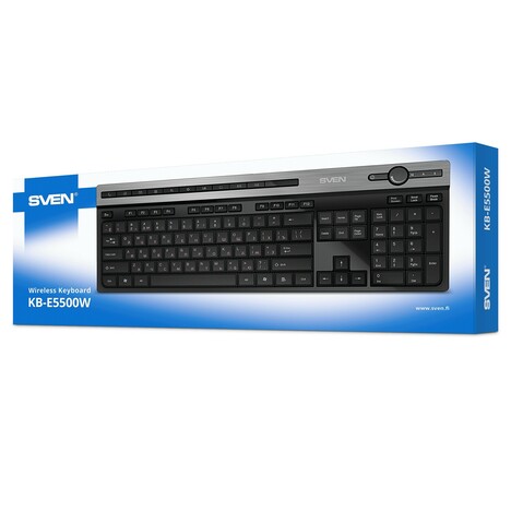 Клавиатура SVEN KB-E5500W SV-021931, цвет серебристый
