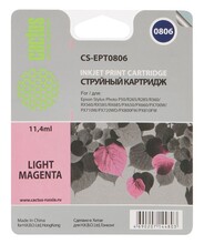 Картридж светло-пурпурный Cactus CS-EPT0806