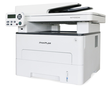 Pantum M7100DW, P/C/S, Mono laser, А4, 33 ppm (max 60000 p/mon), 525 MHz, 1200x1200 dpi, 256 MB RAM, PCL/PS, Duplex, ADF50, paper tray 250 pages, USB, LAN, WiFi, start. cartridge 1500 pages