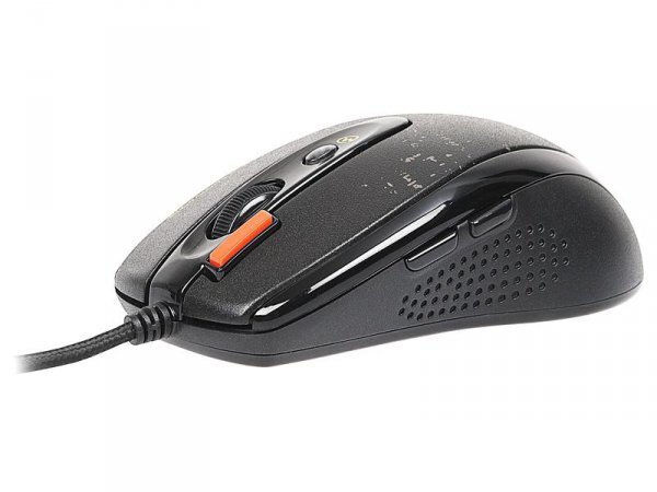 Мышь A4Tech V-Track F5 черный/рисунок оптическая 3000dpi USB 6but
