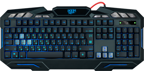 Клавиатура Defender Doom Keeper GK-100DL 45100, цвет черный