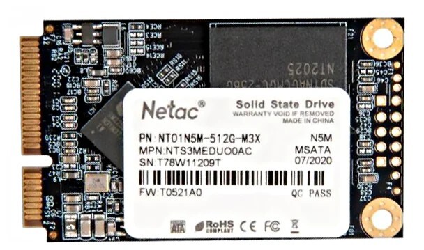 Внутренний твердотельный накопитель Netac SATA III 512Gb
