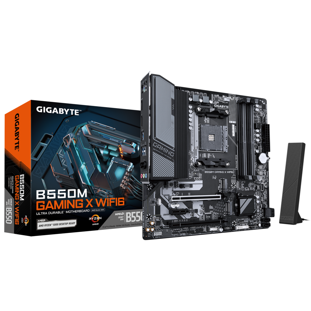 Материнская плата Gigabyte AM4 AMD B550 B550M GAMING X WIFI6