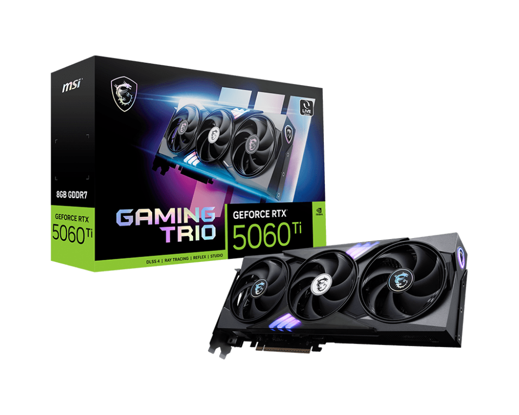 Видеокарта MSI GeForce RTX 5060 Ti 8 ΓБ Retail