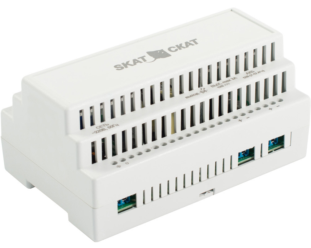 ИБП Бастион SKAT  SKAT-12-3.0-DIN (SKAT ИБП-12/3-DIN) (SKAT-12-3.0 DIN)