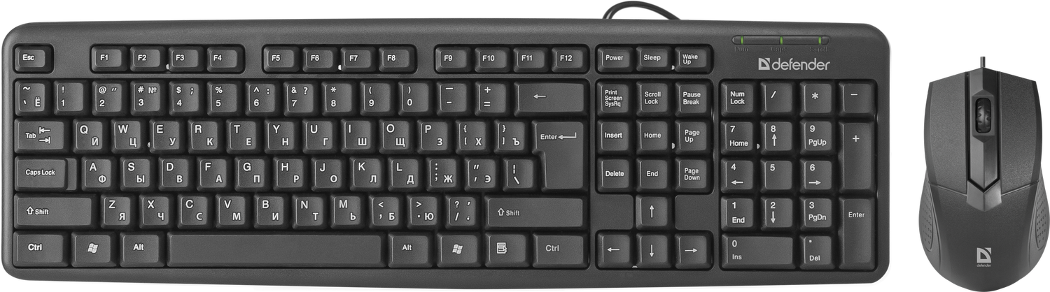 Клавиатура+мышь Defender Dakota C-270 45270, цвет черный