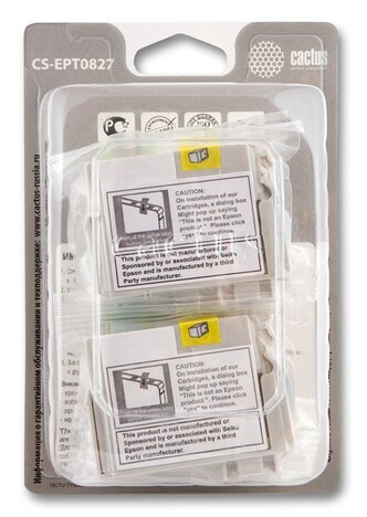 Картридж черный, голубой, пурпурный, желтый, светло-голубой, светло-пурпурный Cactus CS-EPT0827