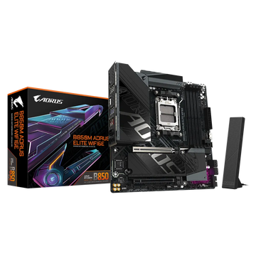 Материнская плата Gigabyte AM5 AMD B850 B850M AORUS ELITE WIFI6E