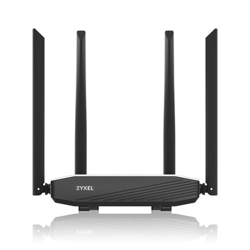 Wi-Fi роутер ZYXEL NBG6615 Dual-Band Wireless Gigabit Router AC1200, AC Wave 2, MU-MIMO, 802.11a/b/g/n/ac (400+867 Mb/s), 1xWAN GE, 4xLAN GE  (w/o L2TP)