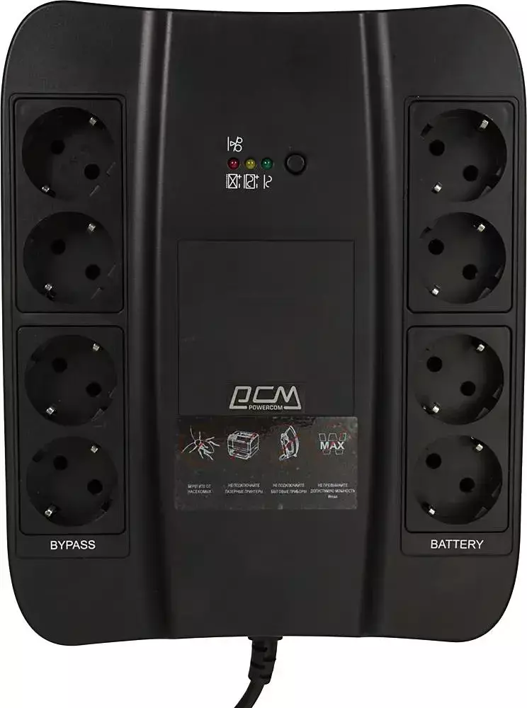 Источник бесперебойного питания Powercom Spider SPD-450N 270Вт 450ВА черный