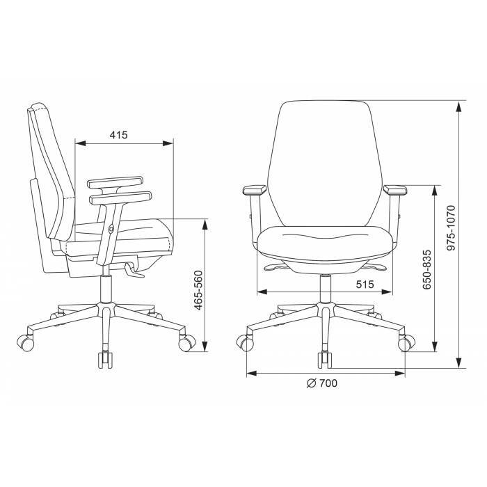 Кресло Бюрократ  CH-545SL