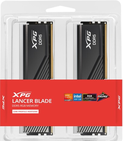 Оперативная память ADATA LANCER BLADE RGB DDR5 6400MT/s 32GB, AX5U6400C3216G-DTLABRBK