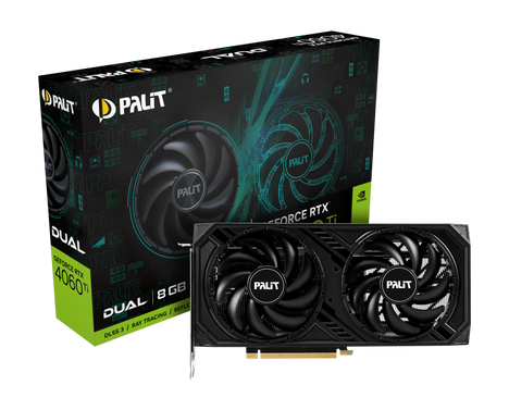 Видеокарта Palit GeForce RTX 4060 Ti 8 ΓБ Retail
