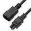 GCR Кабель питания PROF 1.5m, С14 - С5, черный, 3*1,5mm, GCR-55967