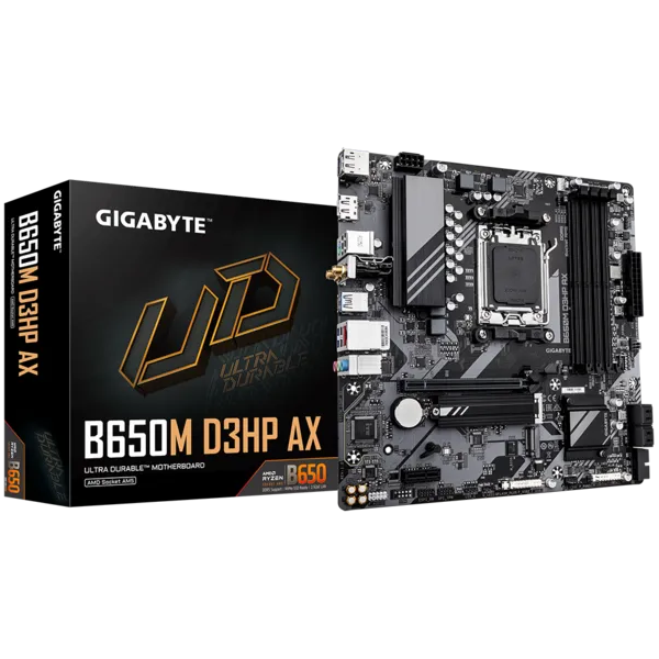 Материнская плата Gigabyte AM5 AMD B650 B650M D3HP AX