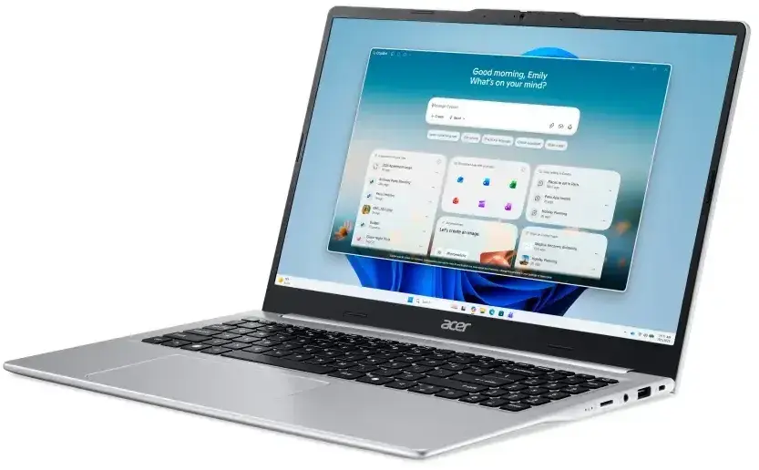 Ноутбук ACER Aspire Lite AL15-49P-R73X AMD Ryzen 5 7430U (серебристый)