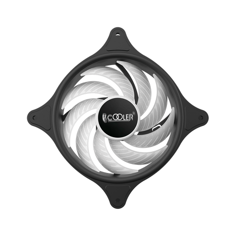 Кулер для корпуса/ Case Cooler PCCooler FX 120 ARGB BK (120x120x25mm, 4-pin PWM, ARGB, 52.79CFM, 33.2dBA, 2000RPM, Black)