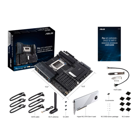 Материнская плата ASUS AMD WRX80 Pro WS WRX80E-SAGE SE WIFI II