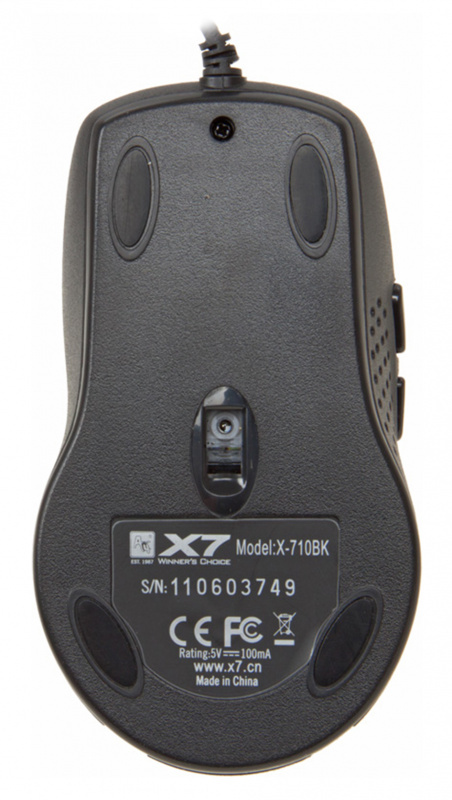 Мышь A4tech X-710BK USB, цвет черный