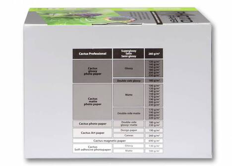 Бумага белый Cactus CS-GA6180500