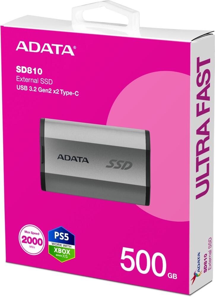 Внешний HDD ADATA SD810 Silver 500GB
