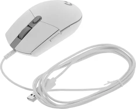 Мышь Logitech G102 Lightsync 910-005809, цвет белый