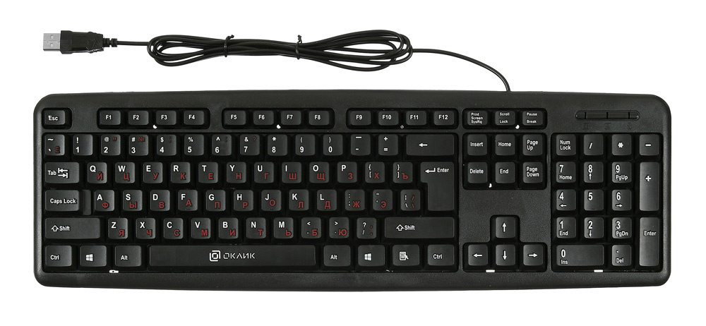 Клавиатура Oklick KeyBoard 90MV2 1185967, цвет черный