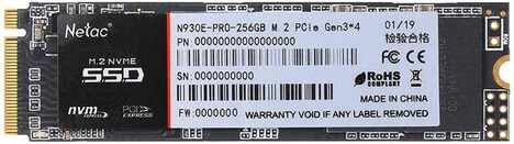 Внутренний твердотельный накопитель Netac PCIe 256GB