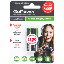 Аккумулятор для компьютерной техники GoPower Аккумулятор NI-MH HR03