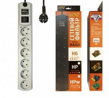 Сетевой фильтр Most Сетевой фильтр HPw 2м (6 розеток)